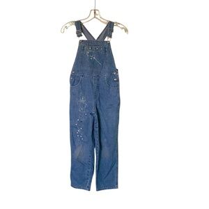 🌵Vintage Disney Kids Tinkerbell Denim Overalls 6/6X🌵